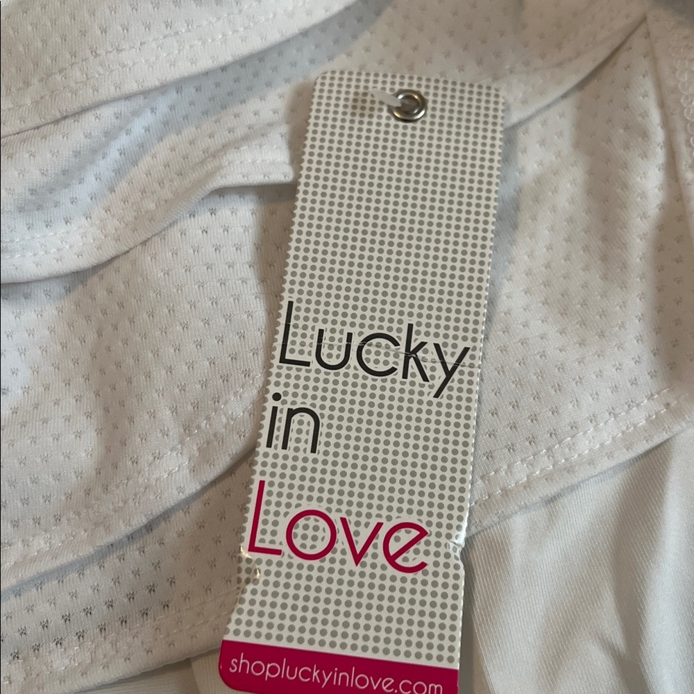 NWT Lucky in Love Women's Scallop Skirt Capri White Size Small - Picture 2 of 10